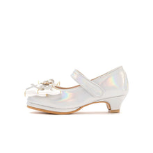 Load image into Gallery viewer, girls silver mary jane shoes
