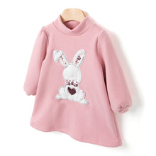 将图片加载到图库查看器,girls pink fleece dress