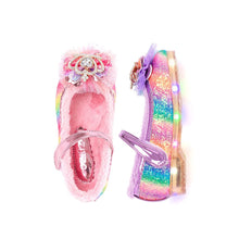 Load image into Gallery viewer, girls fur mary jane shoes
