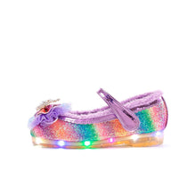 Load image into Gallery viewer, girls purple fur mary jane shoes