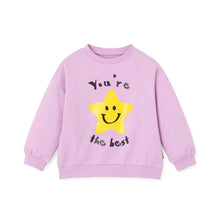 将图片加载到图库查看器,kids lavender sweatshirt