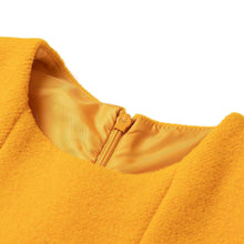 Load image into Gallery viewer, girls yellow wool dress