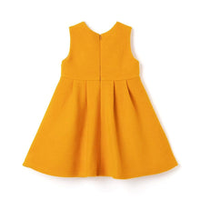 Load image into Gallery viewer, girls yellow wool dress