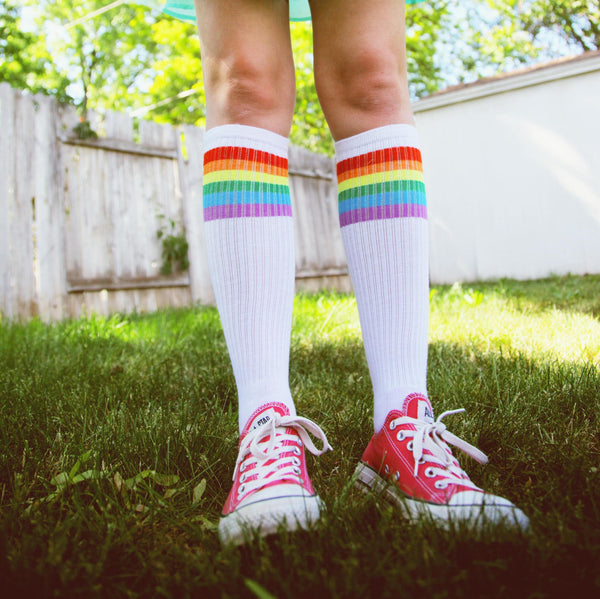 Love n' Rainbows Women's Print Support Sock