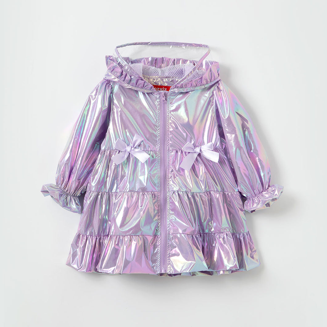 Shine Art Ribbon Raincoat