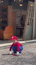 Load and play video in Gallery viewer, &#39;Mario&#39; Overalls Top and Bottom Set  (with gloves and hat)
