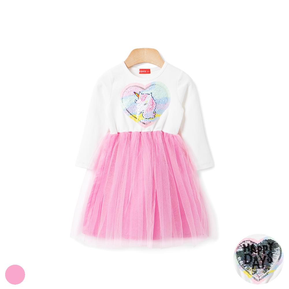 'Twinkle Unicorn' Reversible Sequin Dress