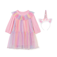 'Pink Fantasy' Dress(Headband Set)