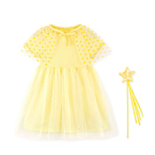 Load image into Gallery viewer, &#39;Yellow Tinker Bell&#39; Dress (Magic Wand, Cape Set)
