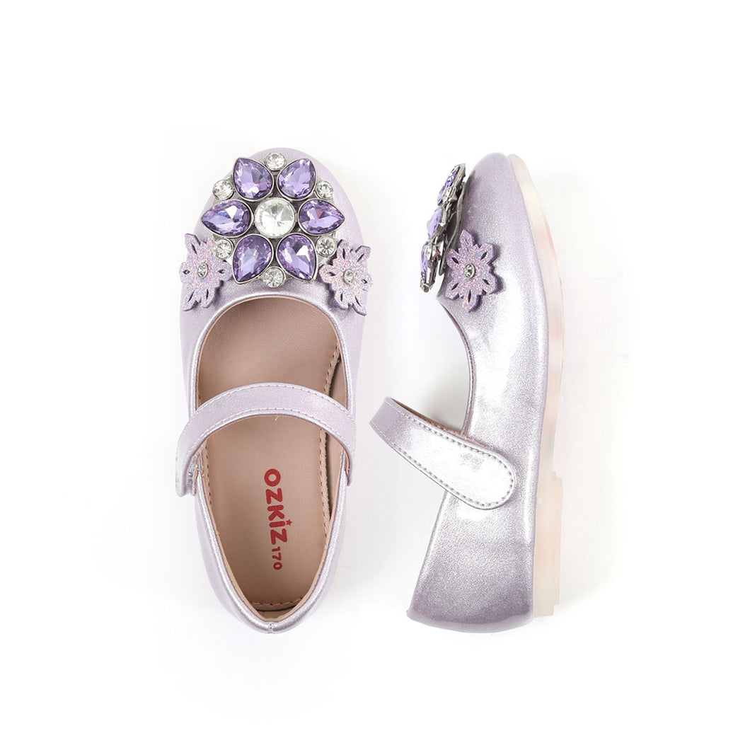 'Jewel Flower' Mary Jane Shoes