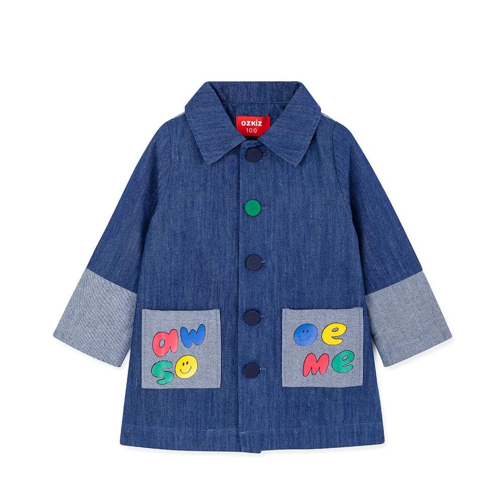 'Awesome Color Button' Denim Jacket