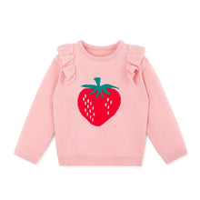 Load image into Gallery viewer, &#39;Cream Berry&#39; Long Sleeve Knit Top
