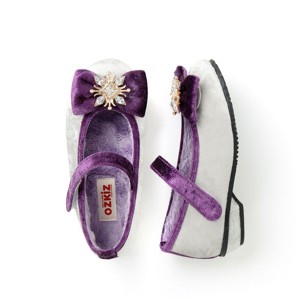 'Magical Snow Flake' Fur Mary Jane Shoes