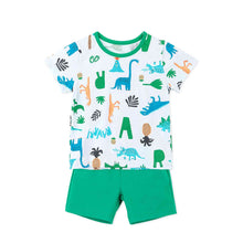 Load image into Gallery viewer, boys dinosaur pattern outfit set
