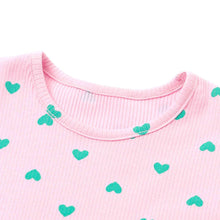 Load image into Gallery viewer, pink heart patterned t-shirt
