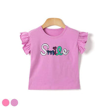 Load image into Gallery viewer, &#39;Smile Big&#39; Frilled Sleeveless T-Shirt
