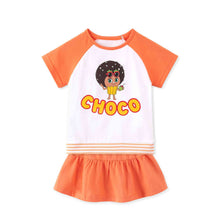 Load image into Gallery viewer, bread barbershop choco orange outfit set
