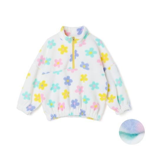 'Candy Pop Flower' Warm Fleece T-Shirt