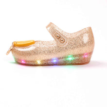 Load image into Gallery viewer, &#39;Tok Tok Orange&#39; LED Jelly Shoes
