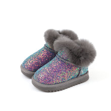 Load image into Gallery viewer, &#39;Twinkling Winter Night&#39; Fur Boots
