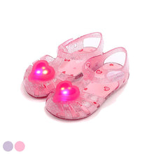 将图片加载到图库查看器，&#39;Ruby Heart&#39; LED Jelly Shoes
