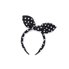 Load image into Gallery viewer, black polka dot headband
