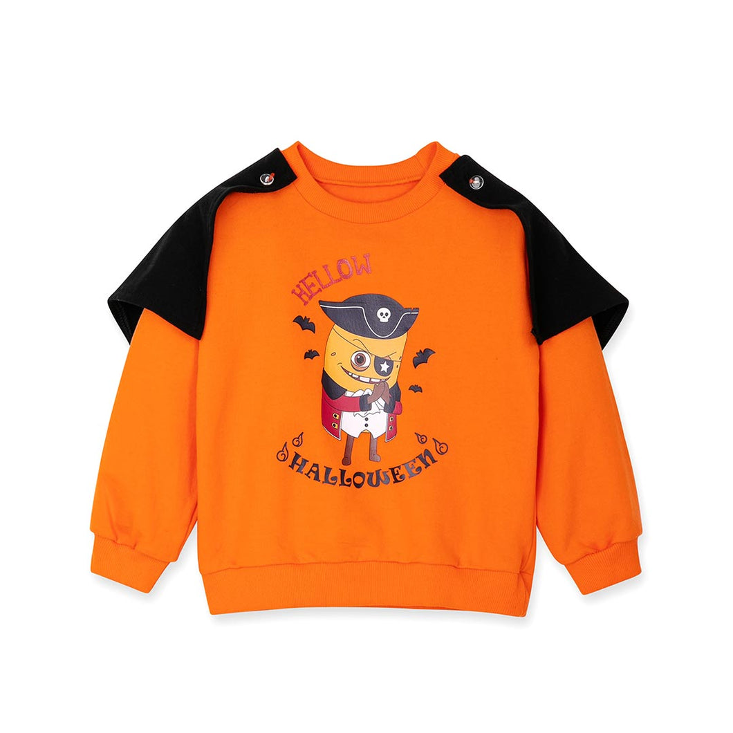 bread barbershop halloween orange sweatshirt