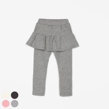 Load image into Gallery viewer, girls melange gray skirt leggings
