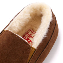 Load image into Gallery viewer, kids brown fur slip on shoes
