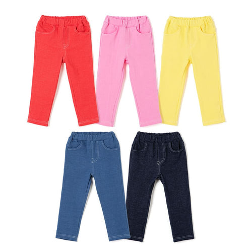 kids color cotton pants