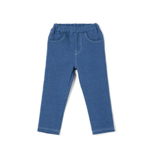 Load image into Gallery viewer, kids blue cotton pants
