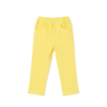 Load image into Gallery viewer, kids yellow cotton pants
