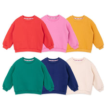 Load image into Gallery viewer, kids colored fleece sweatshirt
