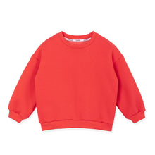 Load image into Gallery viewer, kids red fleece sweatshirt
