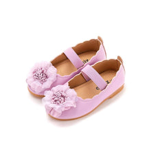 Load image into Gallery viewer, girls pink flower mary jane shoes

