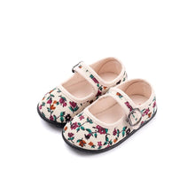 Load image into Gallery viewer, girls ivory slip on shoes
