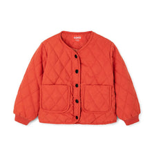Load image into Gallery viewer, kids orange quilted jacket
