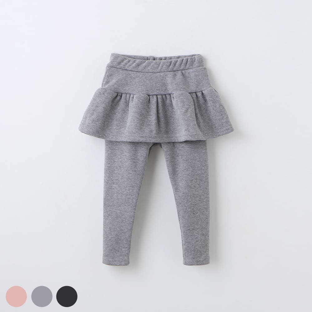 girls grey fleece skirt leggings