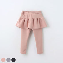 Load image into Gallery viewer, girls pink fleece skirt leggings
