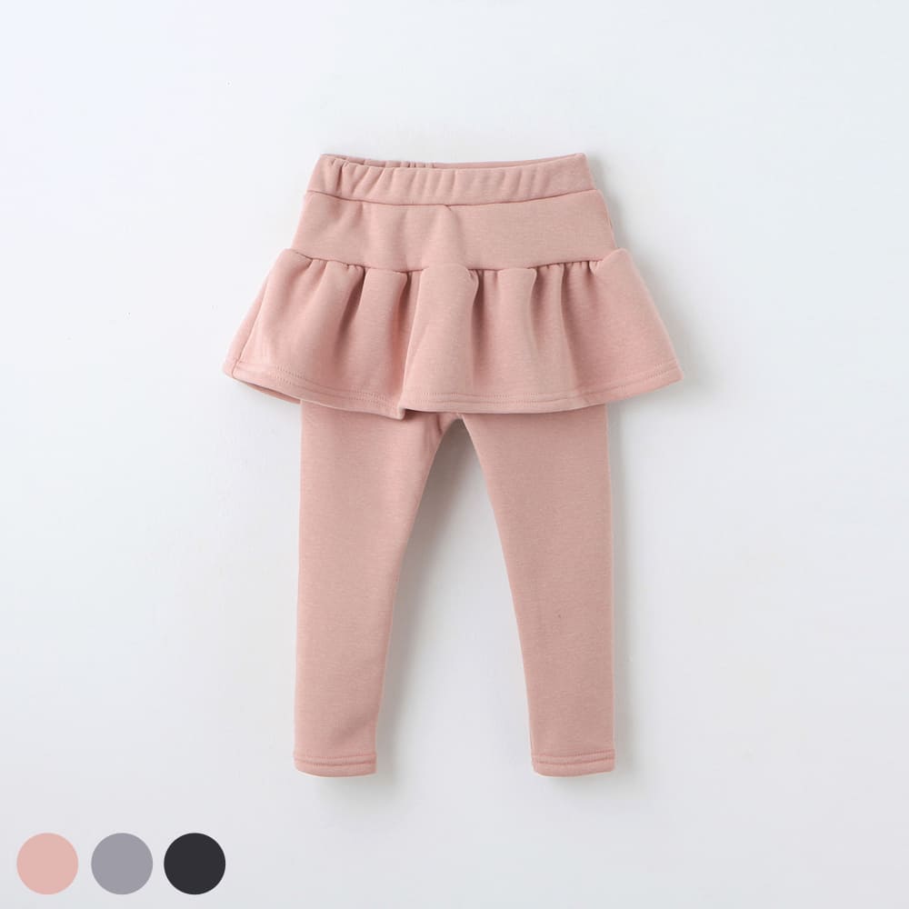 girls pink fleece skirt leggings
