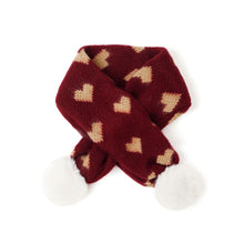 Load image into Gallery viewer, girls wine winter scarf
