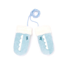 Load image into Gallery viewer, kids blue winter mittens
