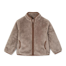 Load image into Gallery viewer, kids brown fleece jacket
