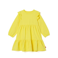 Load image into Gallery viewer, girls yellow frill dress
