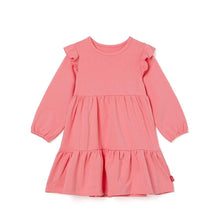 Load image into Gallery viewer, girls coral frill dress
