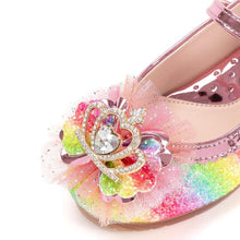 Load image into Gallery viewer, girls pink rainbow mary jane shoes

