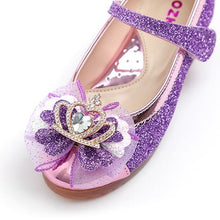 Load image into Gallery viewer, girls purple led mary jane shoes
