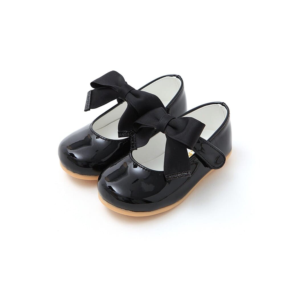 girls baby black shoes