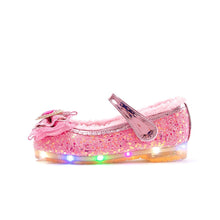 Load image into Gallery viewer, girls pink fur mary jane shoes
