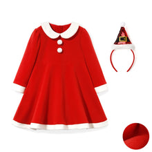 Load image into Gallery viewer, girls red christmas dress
